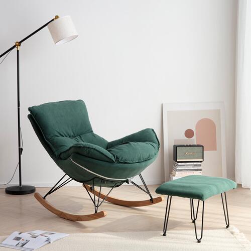 Nordic trendy leisure rocking chair lazy sofa lobster chair for home living room balcony bedroom single rocking chair lounge chair