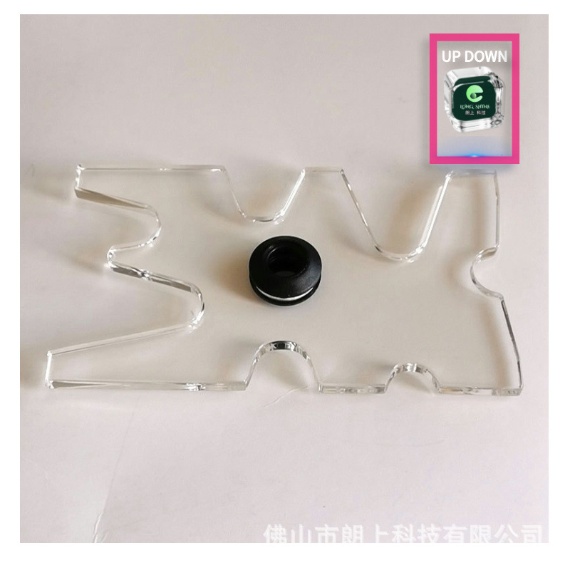 亚克力透明九球杆架杆头135MM升级版架杆器桌球台球用品鹿角架