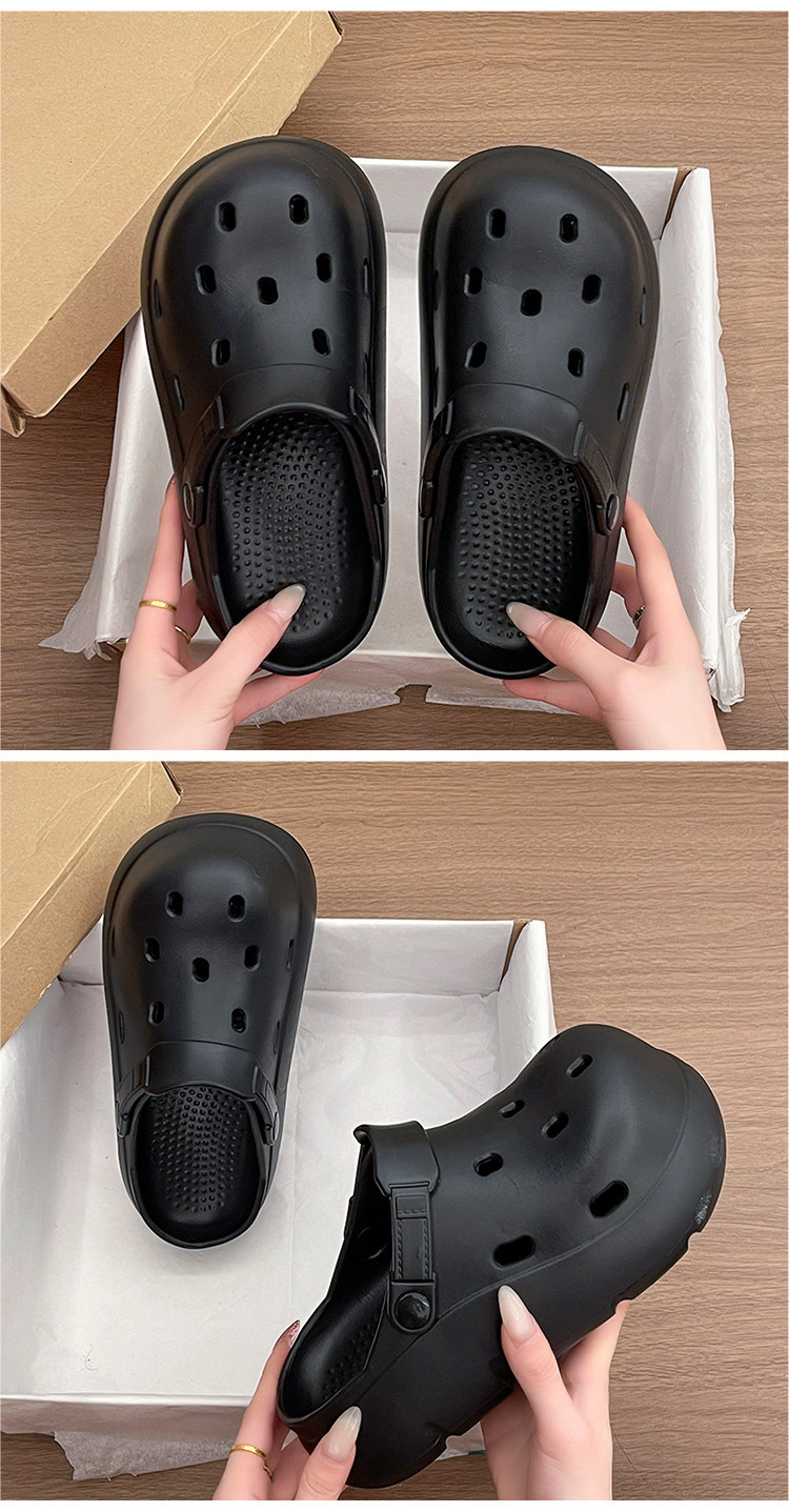 Women's Thick-soled Clogs Garden Slippers Non-slip Sandals_voghion.com