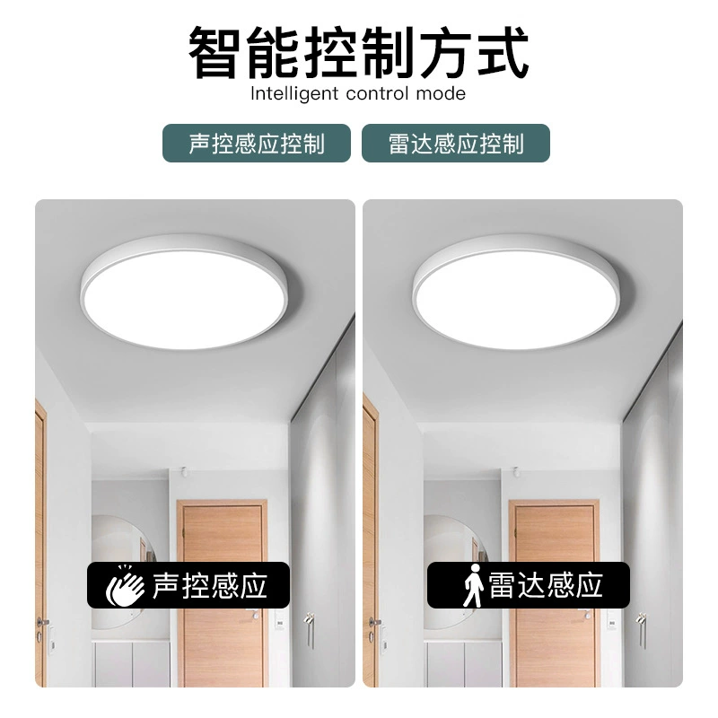LED smart physiological induction ceiling light for corridor for stairs, human sensor