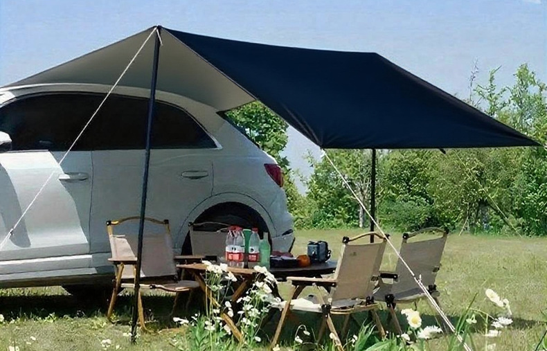 Sunscreen car awning side awning outdoor rainproof camping car rear tent suv car side tent side tent canopy