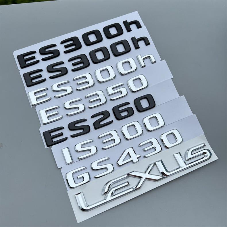 Suitable for Lexus Is300Es260Es200 Car Logo 300H Modified Es260 Tail Logo Decorative Letter Sticker