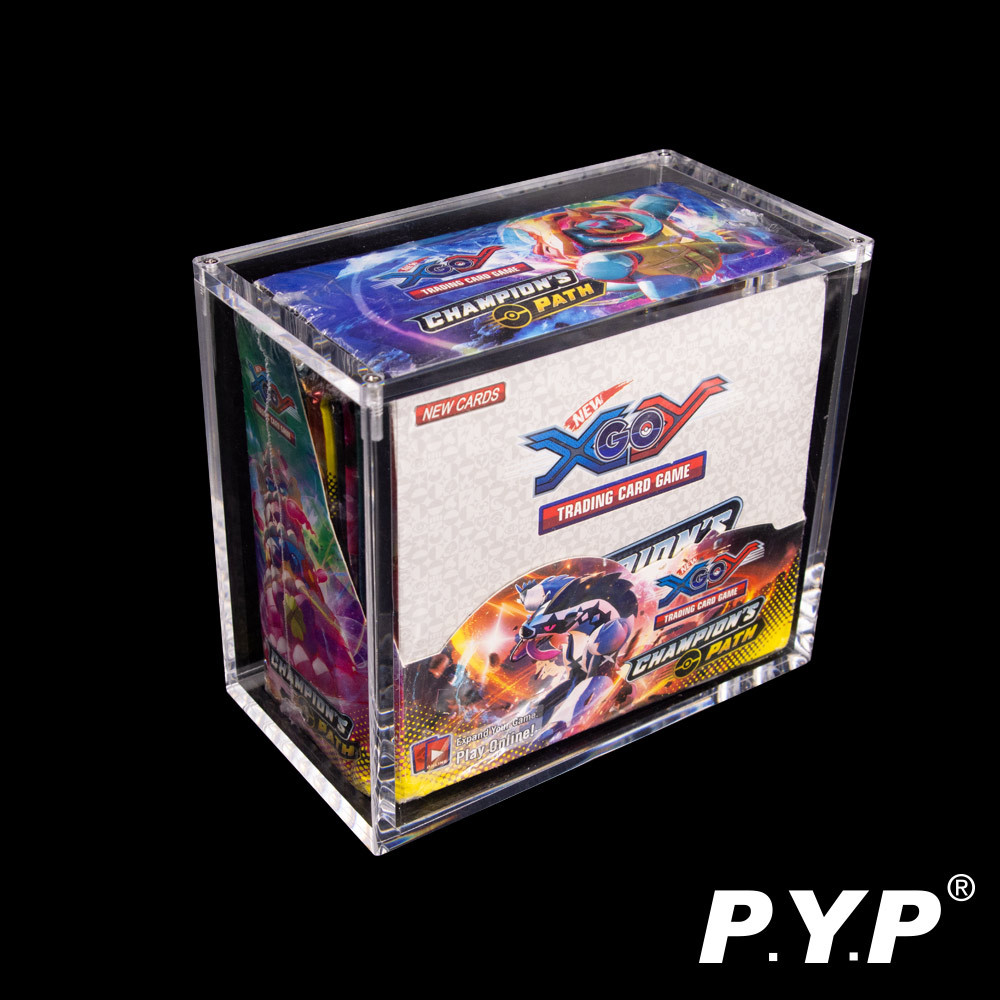 Tarjeta de acrílico caja transparente dispositivo de visualización Arylic Pokemon Booster caja de visualización image 4