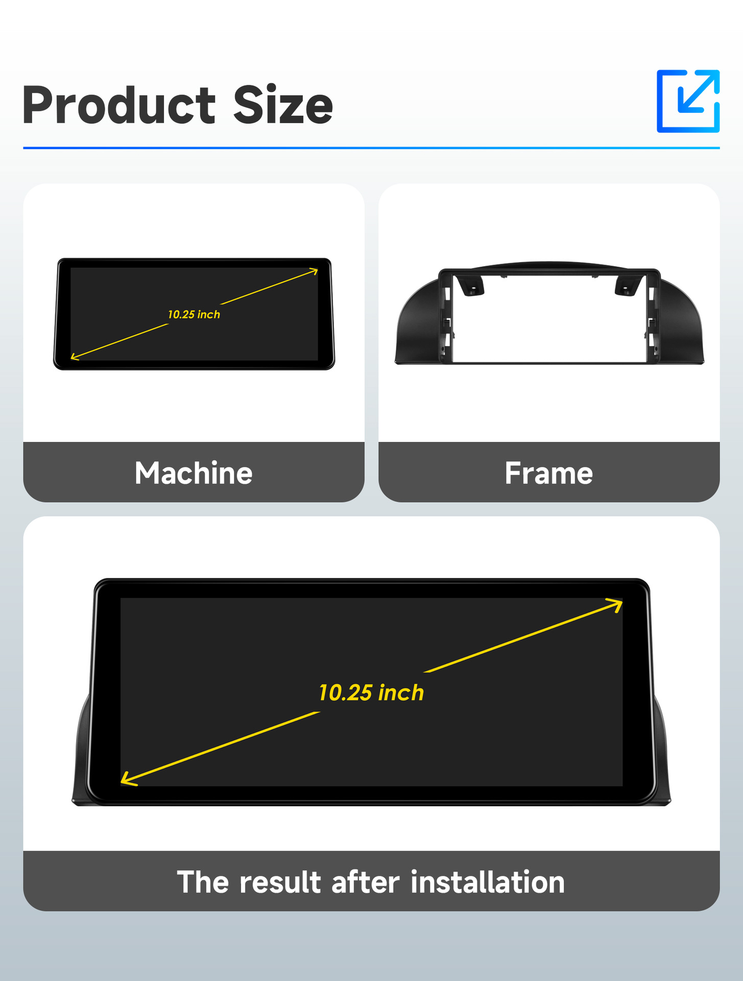 12.3inch Suitable for BMW 05-08 E90 E92 3 Series central control large screen Linux car GPS navigation CCC