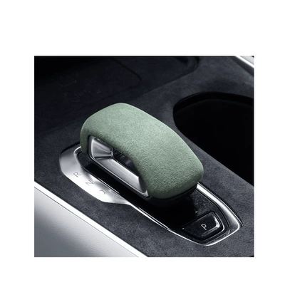 Suitable for non-destructive installation of the protective cover of the central control gear handle for 009 special car (Sürətlər qutusu və əl tormozu başlıqları) - 009-gear-cover-2156-moss-green