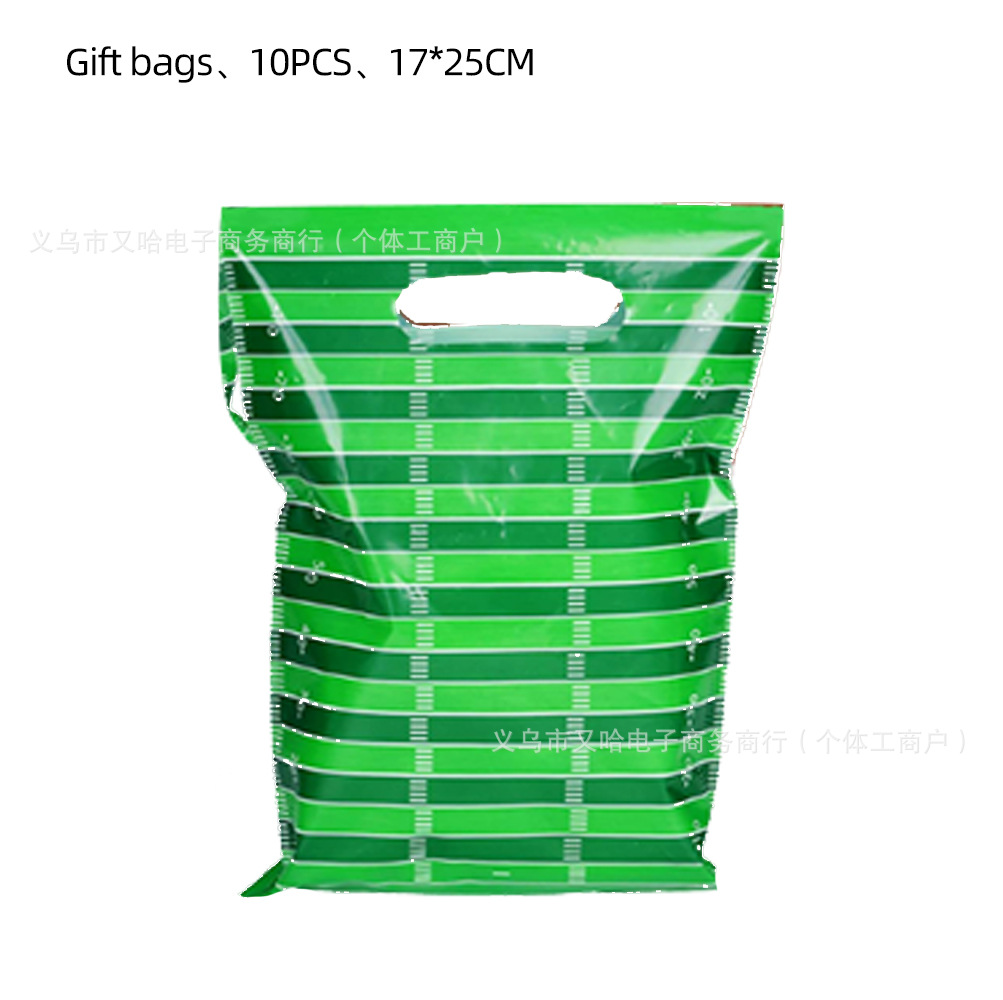 国境を越えた粉犬爪パーティーギフトバッグラグビー漫画ギフトバッグプラスチックキャンディーバッグ誕生日パーティー装飾品