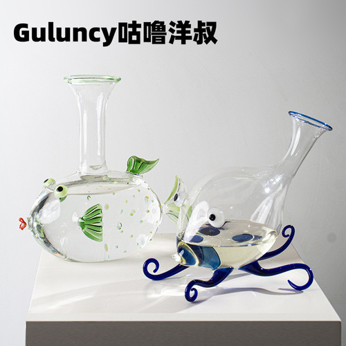 Waterfall red wine decanter quick home set luxury high-end glass wine pouring wine storage wine jug