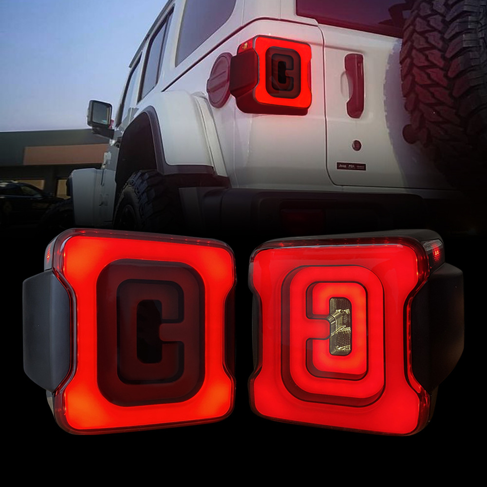 Suitable for 2018-2023 Jeep Wrangler Jl Tail Lights (Tunnel/Smoked) Modification Wholesale Source