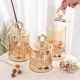 European-style electroplating maple leaf cup lid lace storage jar suit candy jar home table decoration dried fruit storage sugar jar