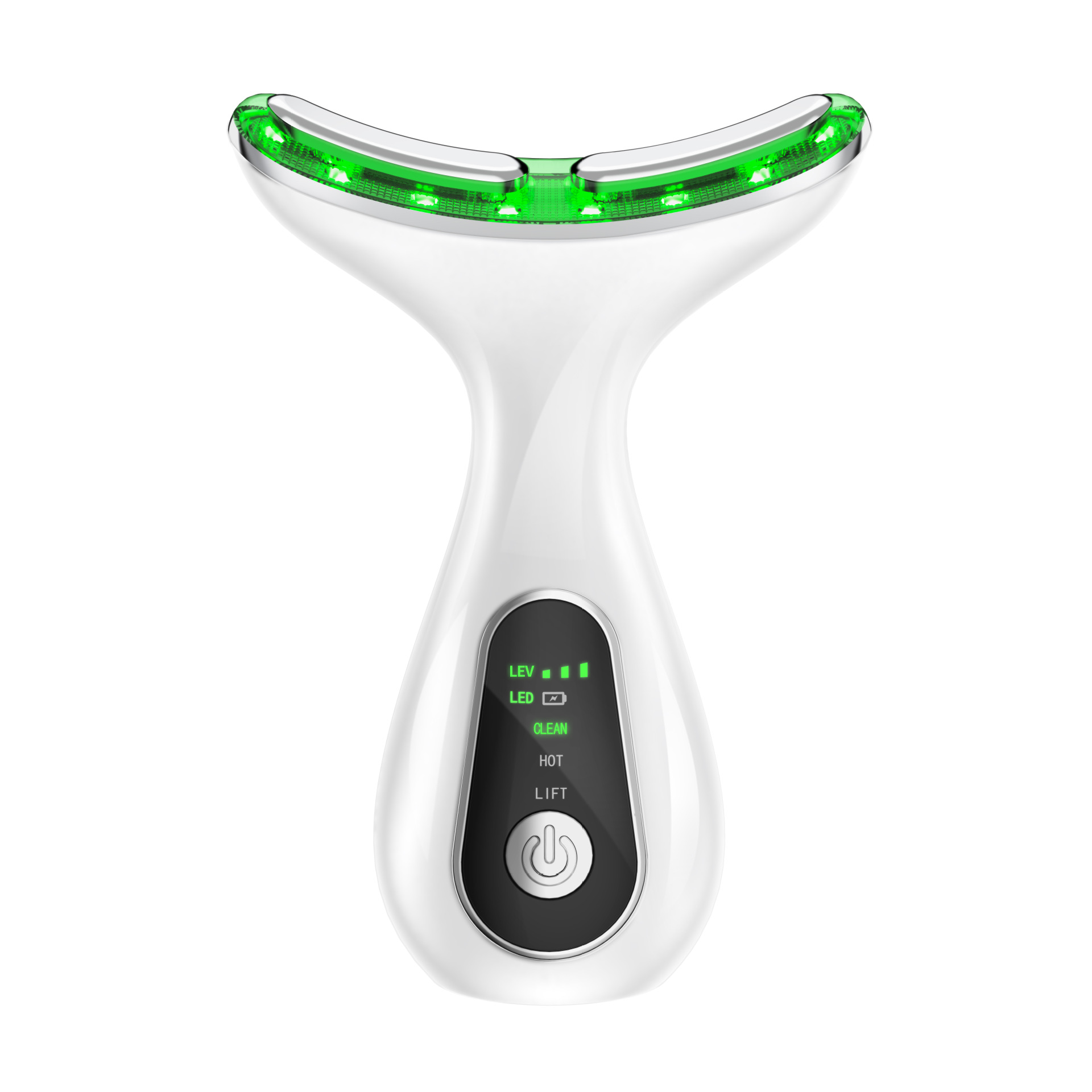 Masajeador de Cuello y Rostro Fotónico con Luz de Color y Anión para el Hogar