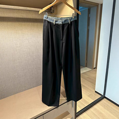 032126新款女士长裤阔腿裤时尚百搭显瘦简约阔腿裤