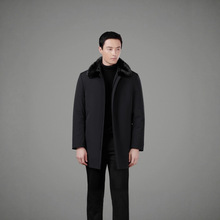 派克服男黄金貂内胆皮草尼克服高端男装商务大毛领可拆卸羽绒服男