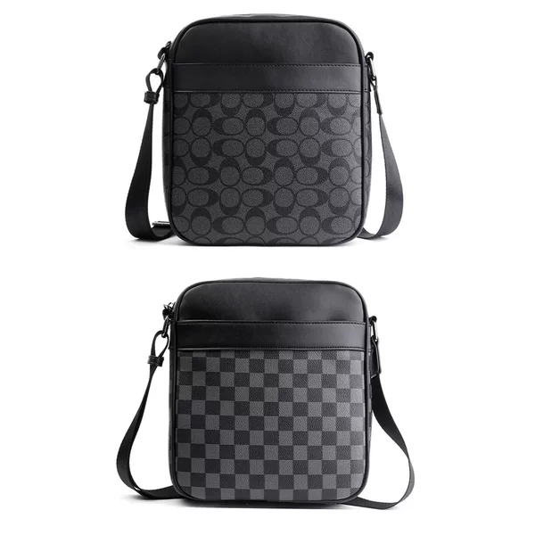 2026 Trendy New Single-Shoulder Backpack for Men, Casual, Simple, Versatile, Printed Leather, Large Capacity, Crossbody Small Backpack