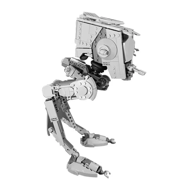 Строительные блоки MOC, совместимые с головоломкой Lego 14608 AT-STS для пешеходов. Вставка строительных блоков из серии «Звёздные войны».