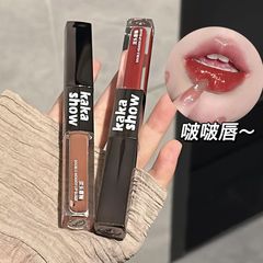 代發~鏡面+啞光雙頭唇釉疊塗唇蜜唇泥滋潤保濕玻璃唇學生口紅