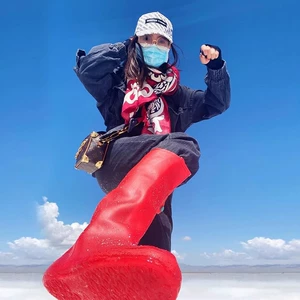 Чехлы для обуви Chaka Salt Lake Водонепроницаемые и пескозащитные утолщенные износостойкие чехлы для песка Нескользящие многоразовые чехлы для обуви для взрослых в пустыне