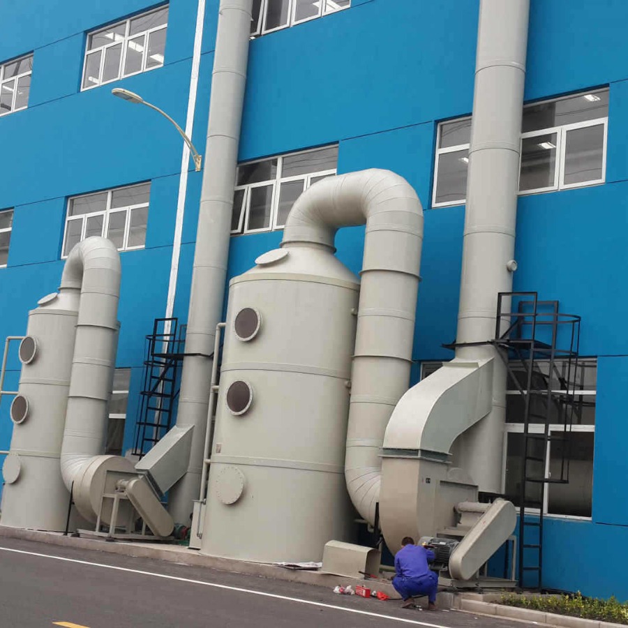废气处理塔包含室内吸风大风量净化滤池除臭净化活性炭车间排烟