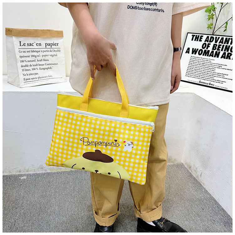 The new Spring 2024 Stardelo minimalist cartoon large-capacity student handbag, study materials and tutorial bag undefined