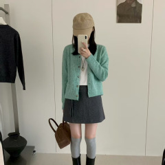 苏珊 小香风毛衣外套女韩系穿搭外搭上衣氛围感小个子针织衫26908