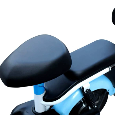 Waterproof, sun-proof, crack-resistant, high-elasticity, wear-resistant leather seat cover for electric vehicles, universal front seat cushion protector for electric bikes (Electric car cushion) - waterproof-seat-cover-for-electric-scooter-front-seat-rear-seat-black