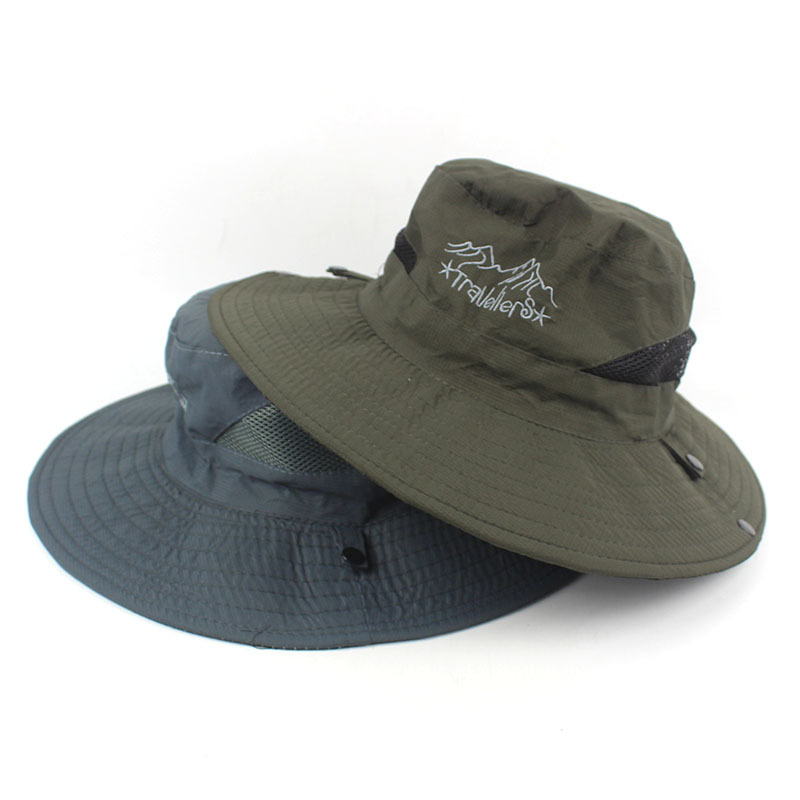 Hat man summer Visor outdoors ventilation Sunscreen Cap buckle Dayan Mao Fisherman hat Mountaineering Go fishing Sun hat