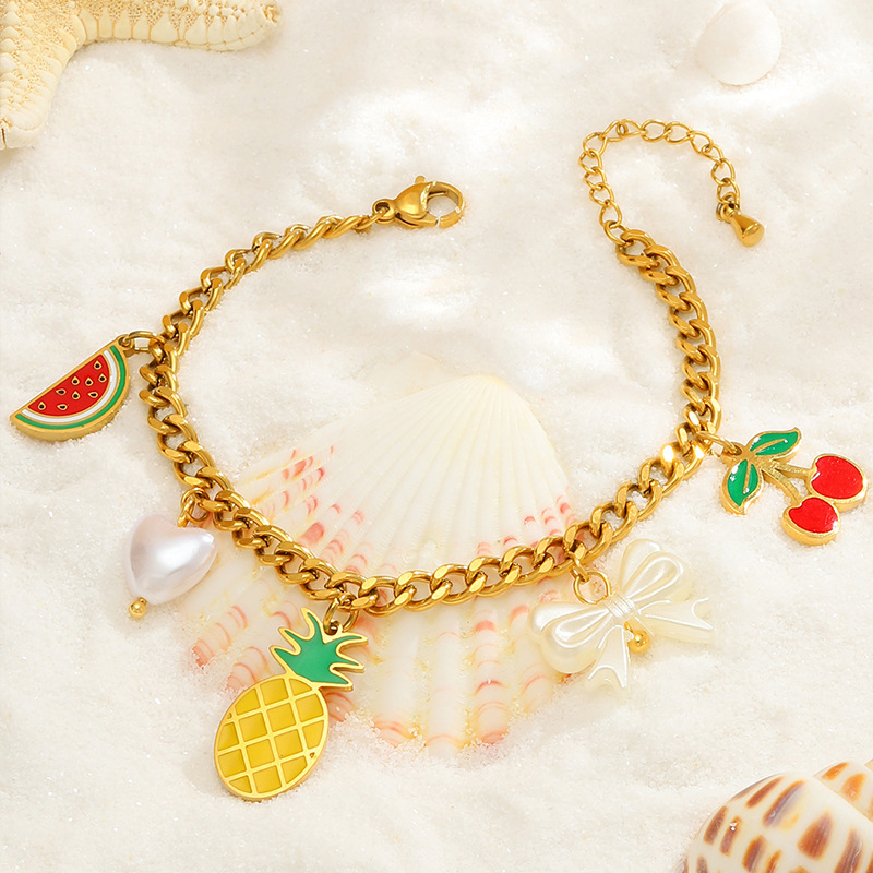 Damenarmband Aus Titanstahl Modisch Und Wasserfest_voghion.com