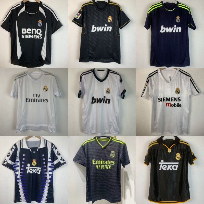 Cross-border popular club jerseys, retro Real Madrid, C. Ronaldo, Mbappé jerseys, football uniforms, custom football jerseys