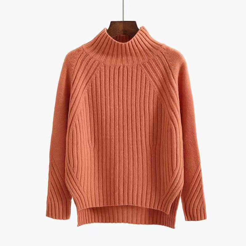 Warm women's turtleneck sweater