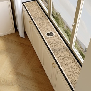 Wholesale Diatom Mud Bay Window Mat Removable and Washable Curtain Decorative Table Mat Window Sill Artifact Window Edge Mat Water-Absorbent Non-Slip Window Mat