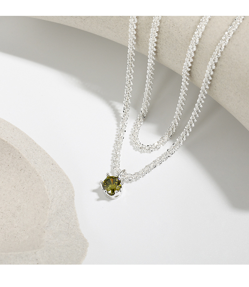 Simple Style Water Droplets Copper Plating Inlay Zircon Pendant Necklace 1 Piece