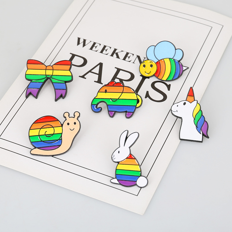 7g Weight Brooches Classification Daily Occasion Alloy Material Animal Pattern Unisex Gender Plating Design Cute Style Cute Pin Animal Alloy Plating Unisex Brooches 1