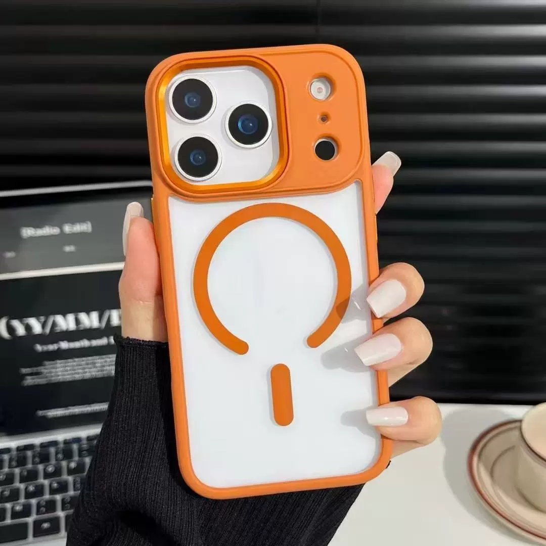 Подходит для чехла Apple 17 для мобильного телефона iPhone 14 металлический прозрачный 15 ProMax кожа ощущение 15 магнит 16E набор 16