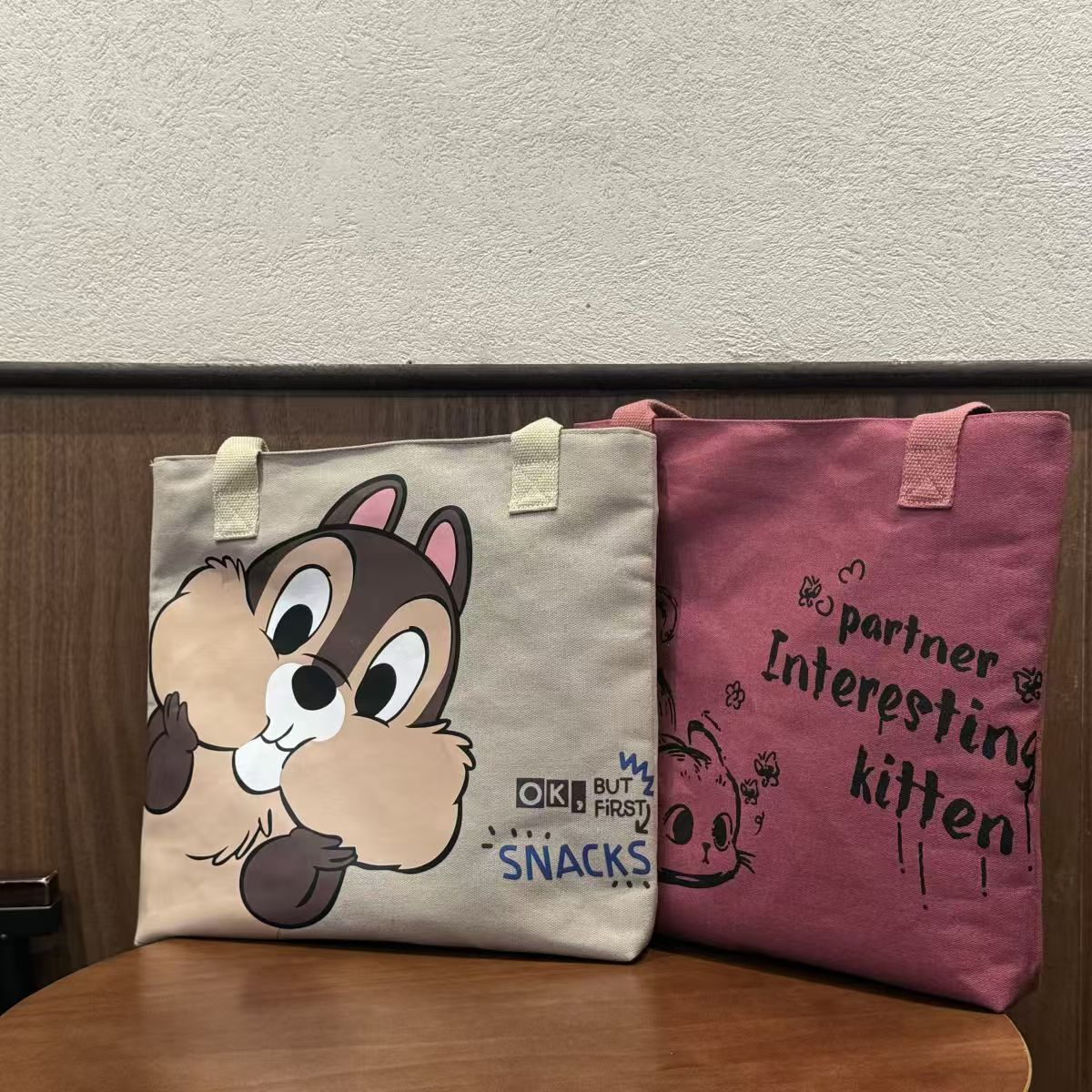 Bolsa de lona de gran capacidad de ocio para mujeres moda estudiantes de clase de viaje bolsa de hombro bolsa de letras bolsa de compras