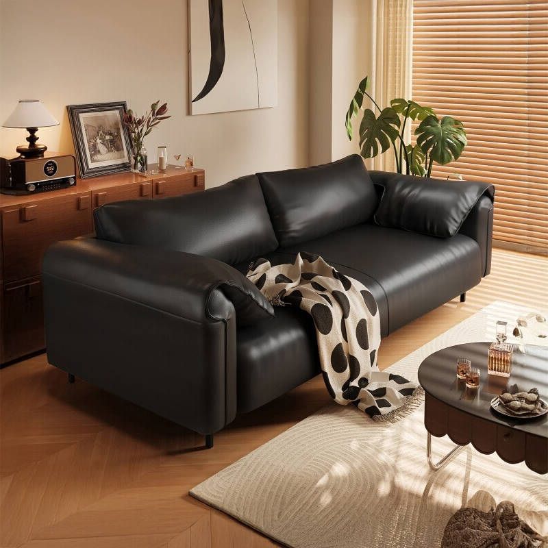 Sofa Living Room B&B Apartment Clothing Store Rental House Fabric Sofa 2025 New Straight Row Two or Three Person Sofa