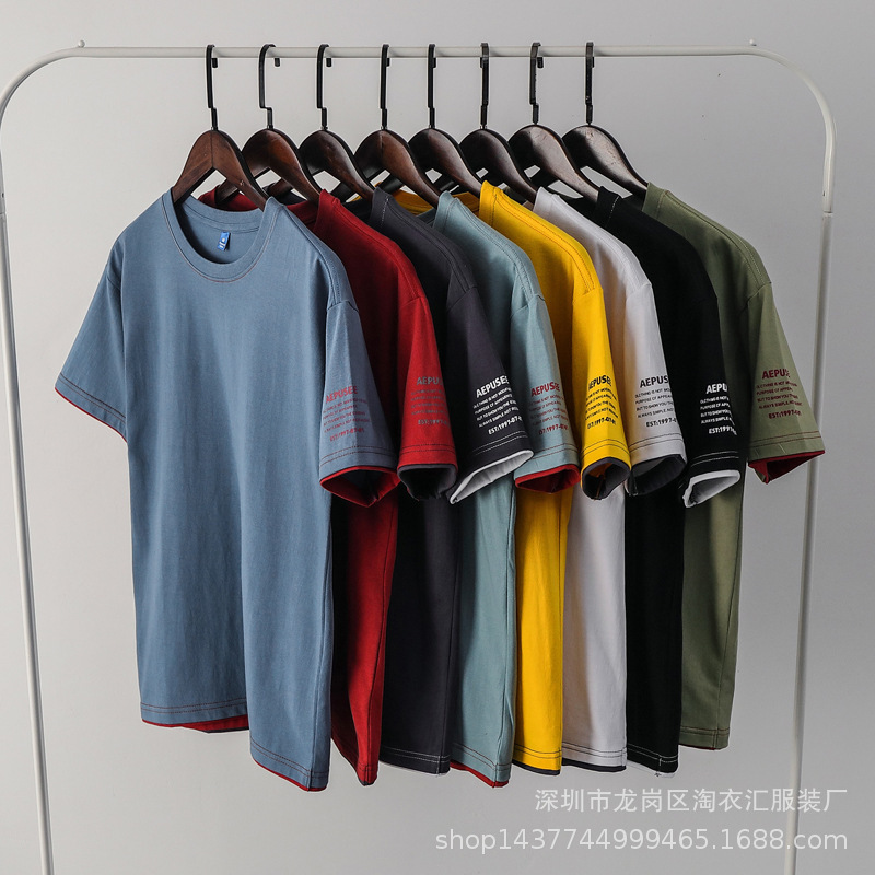 Manufacturer Free Shipping Clothing Wholesale Men's Clothing Tail Goods 2 Yuan Clothes Summer T-Shirt Men's Short-Sleeved Shirt Rural Work Manufacturer Free Shipping Clothing Wholesale Men's Clothing Tail Goods 2 Yuan Clothes Summer T-Shirt Men's Short-Sleeved Shirt Rural Work