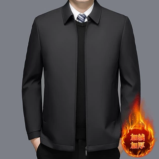高档男士防寒棉服2026秋冬商务休闲中年男式夹克蓄热加绒男装外套