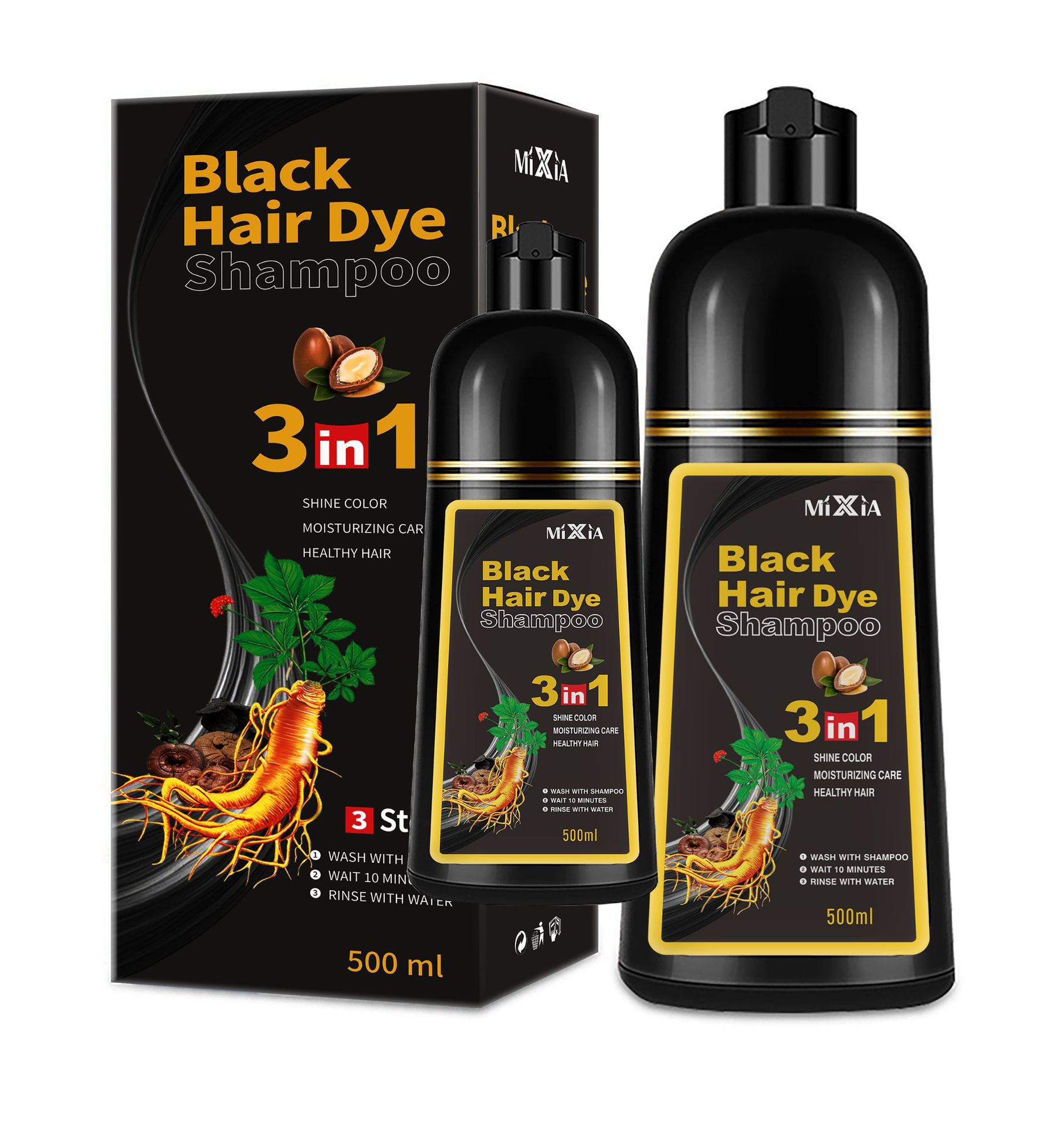 Comercio exterior un tinte de cabello negro tinte de burbujas de plantas tinte de color popular tinte de cabello blanco tinte de cabello 500ml