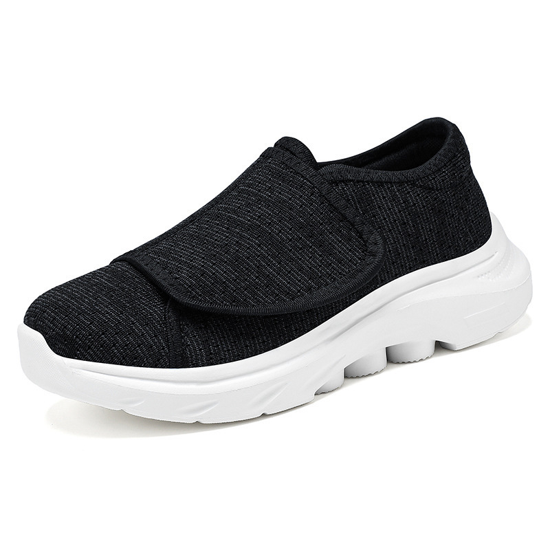 Zapatos de primavera para mujeres zapatos de comercio exterior Velcro conveniente zapatos de ancianos EVA adhesivos fríos con suela suave zapatos casuales cómodos