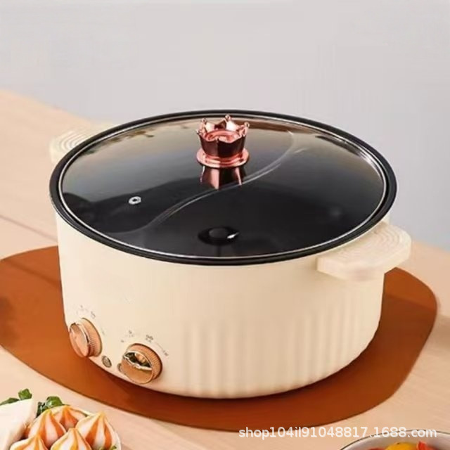 批发礼品多功能鸳鸯锅电火锅双控电热火锅家庭电热锅电大火力