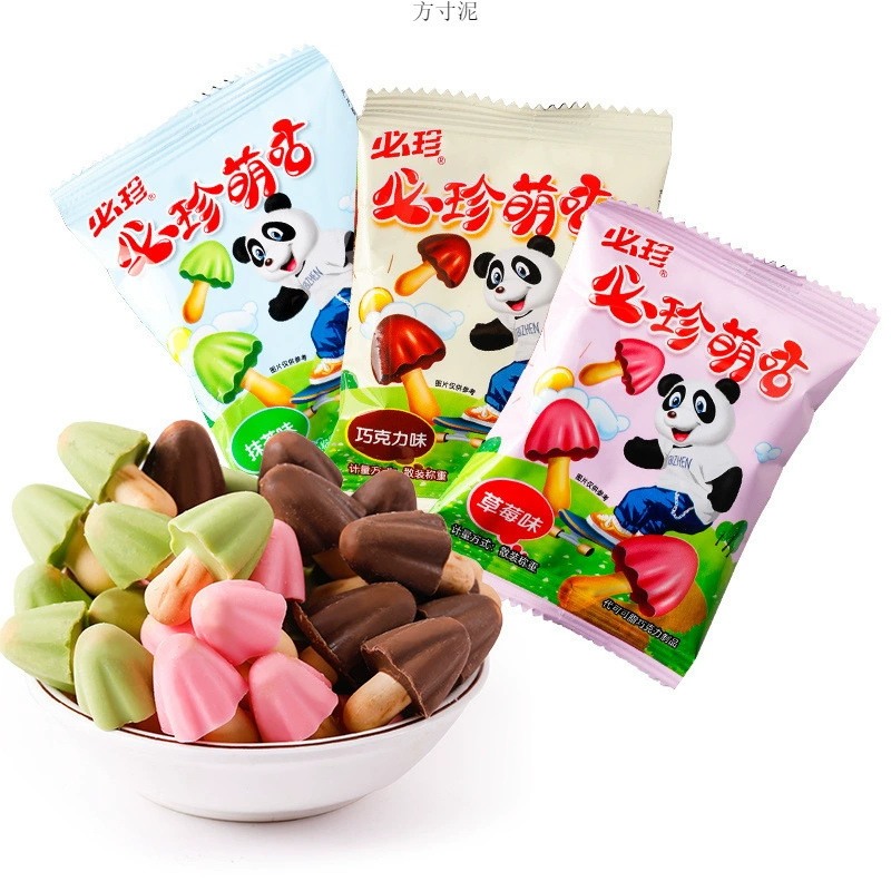 Шоколадный аромат маленький грибной бисквит ягодный повседневный сетчатый красное общежитие закуски не для детей в пакетиках