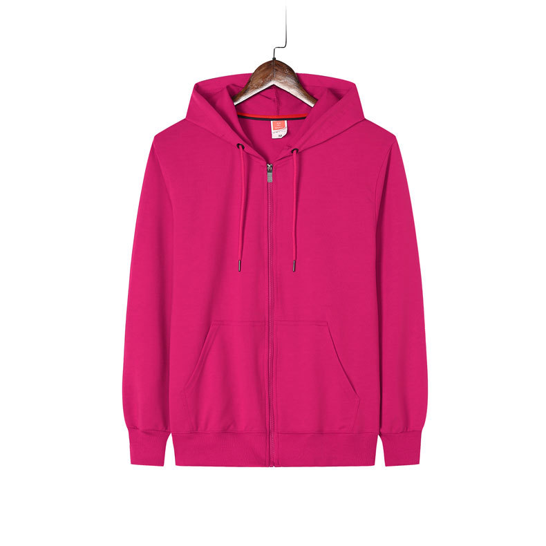 Suéter con cremallera elástica de cuatro lados logotipo impreso collar de pie ropa de trabajo de empresa actividad cultural camisa abrigo bordado Diseño de DIY