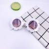 Children's plastic glasses, decorations flower-shaped, fashionable lens, sunglasses, flowered, Korean style