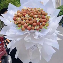 New Lychee Holder Flower Art Small Fruit Snack Bouquet Universal Sticker Flower Art Bamboo Skewer DIY Fixing Tool
