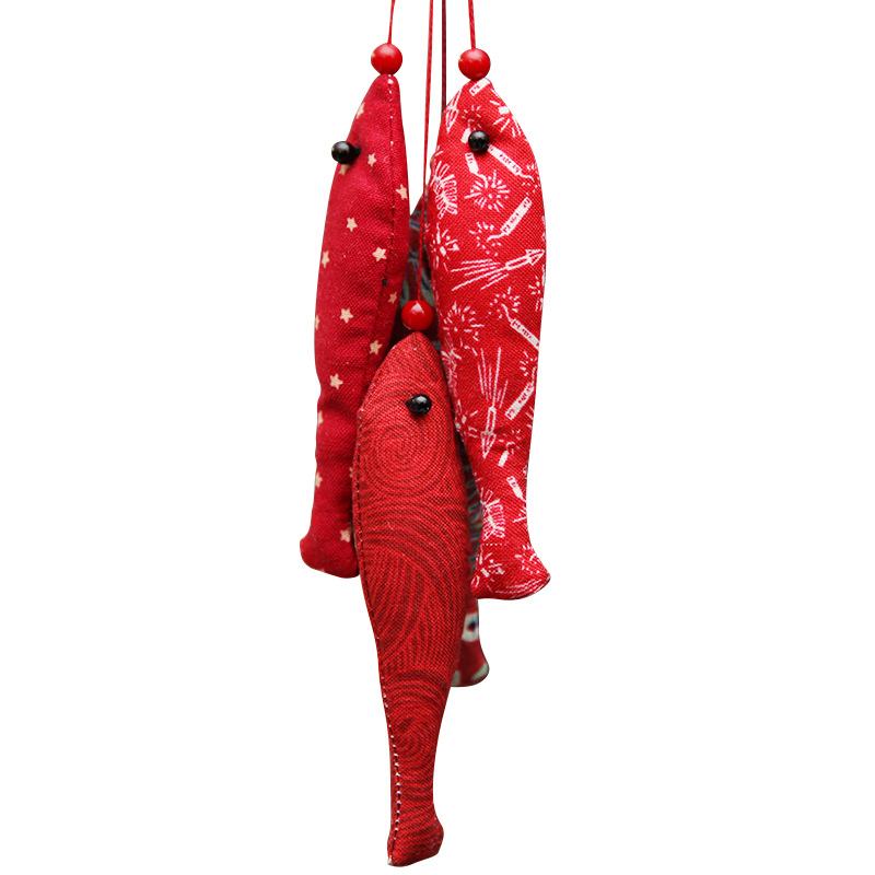 Patchwork estilo antiguo pescado coche colgante bolsa joyería suéter cadena bordado decorativo hecho a mano DIY llavero colgante