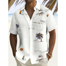 P 86442 Men's Hawaiian 3D printed shirt ��ʿ������ 3D ӡ����