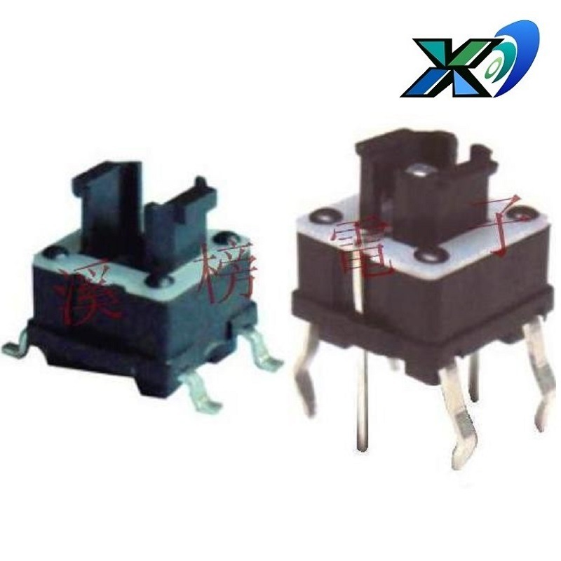 六脚带灯按键开关批发  6脚带灯轻触开关贴片 带灯按钮开关贴片