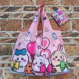 现货3D定位超大容量可折叠购物袋超市卡通环保袋买菜包收纳袋