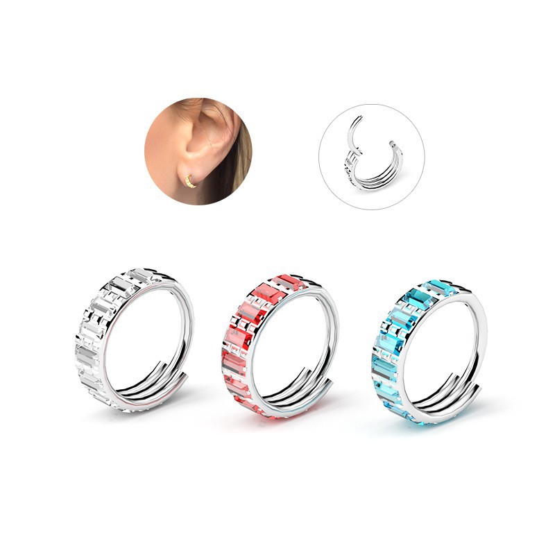 F-136钛合金5A锆石镶嵌G23耳饰耳钉鼻饰鼻钉欧美热销厂家现货批发|ru