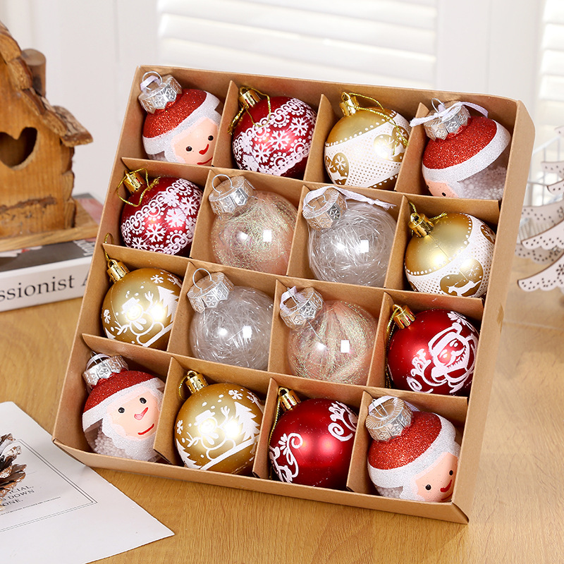 Nueva bola decorativa de temporada Fabricante Mayorista Adornos para árboles de Navidad Bolas de regalo Decoraciones para bodas Bolas de Navidad