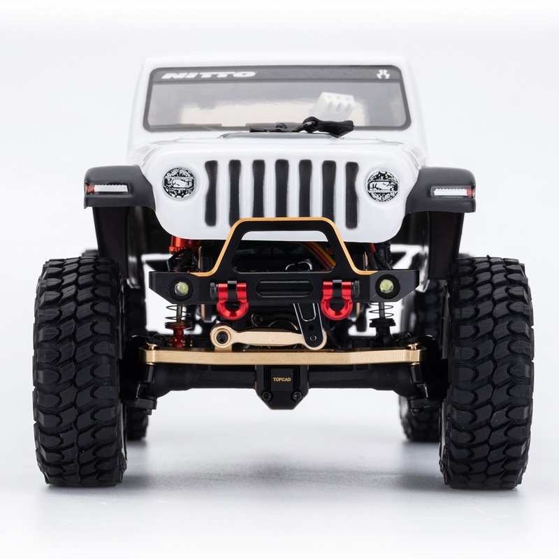 アルミフロントバンパーアップグレードパーツアキシャル SCX24 1/24 RC クローラー AXI90081 に使用。|undefined